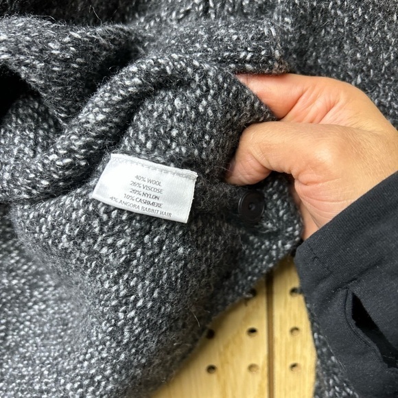- Eileen Fisher Wool Blend Single Front Button Sweater - Picture 4 of 5